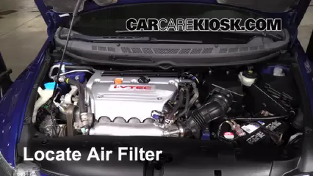 2007 Honda Civic Si 2.0L 4 Cyl. Coupe (2 Door) Filtre à air (moteur) Changement